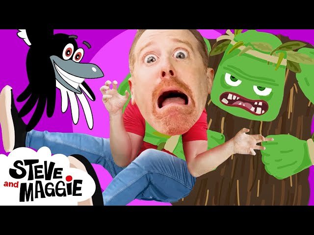 Bedtime Silly Stories for Kids with Steve and Maggie - Halloween Haunted House Monsters Song
