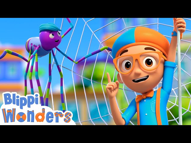 Blippi Learns About Spider Webs - Blippi Wonders