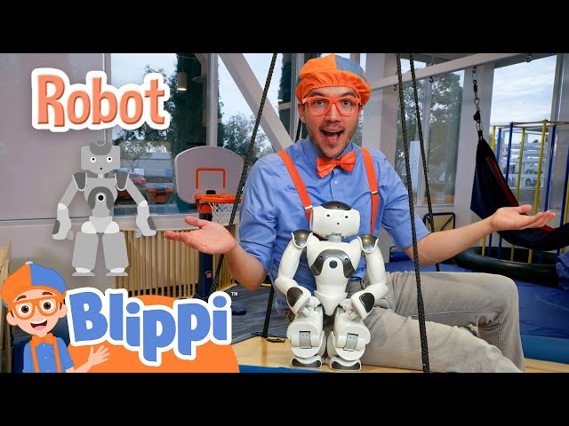 Blippi Meets Hans The Robot