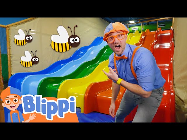 Blippi Learns Colors at Billy Beez Indoor Playground