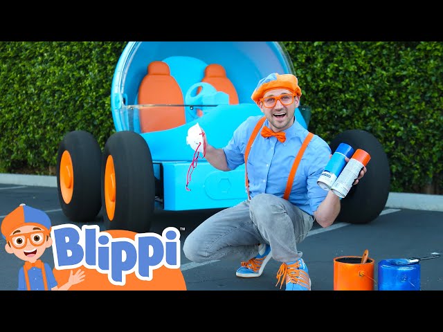 Blippi Explores In The Blippi-Mobile