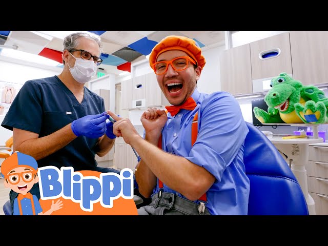 Blippi Visits The Dentist - Learn Healthy Habits for Kids
