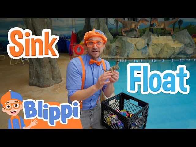 Sink Or Float With Blippi At The Dinosaur Play Park