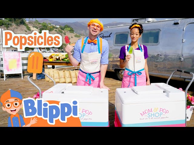 Blippi and Meekah Make Fruit Popsicles At The Ranch On The Pier