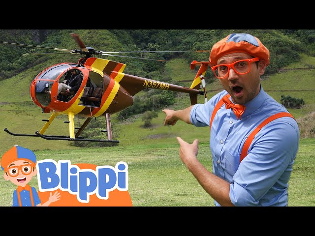 Blippi Explores Hawaii In A Helicopter