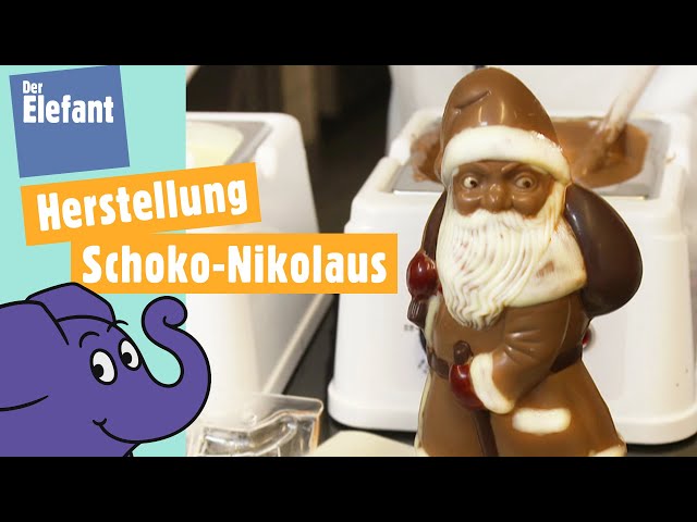 Wie wird ein Schokoladen-Nikolaus hergestellt