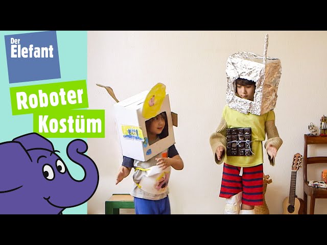 Wie bastelt man einen Roboter-Kostüm aus Kartons und Papier