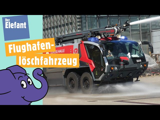 Wie löscht die Flughafenfeuerwehr das Feuer, wenn ein Flugzeug brennt