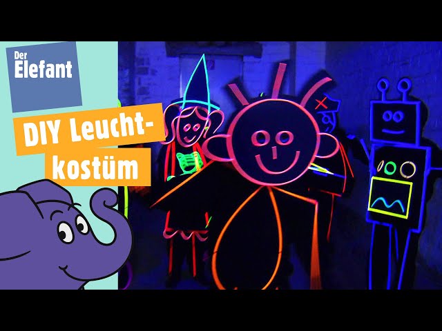 Wie bastelt man ein Kostüm aus LED-Lichtschläuchen