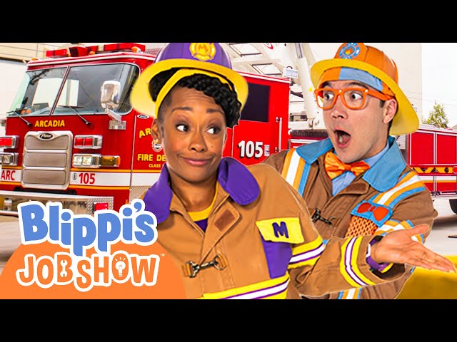 Firefighters Blippi & Meekah Save The Day