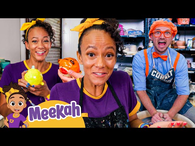 Meekah Creates Painting, Pottery & Dino-Tiger Crafts