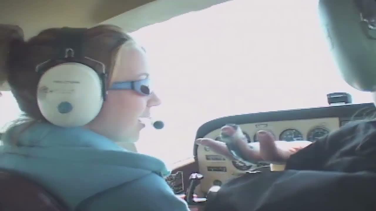 Youngest Female Pilot In Canada Swaps With Emerging Female Hockey Star