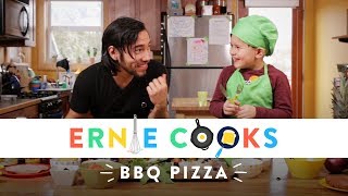 Cooking BBQ Pizza