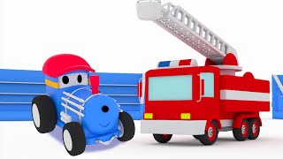 The Fire Truck Learn with Ted The Train Dino the Dinosaur and Ethan the Dump Truck